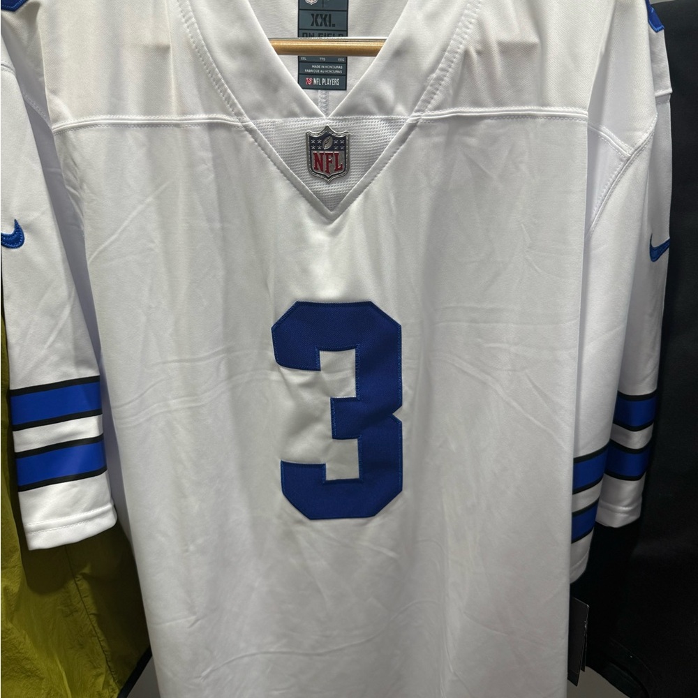 NFL White and Blue Men's Jersey
